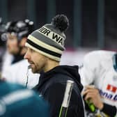 Belfast Giants associate coach Jeff Mason during a training session at the SSE Arena, Belfast. Photo by William Cherry/Presseye
