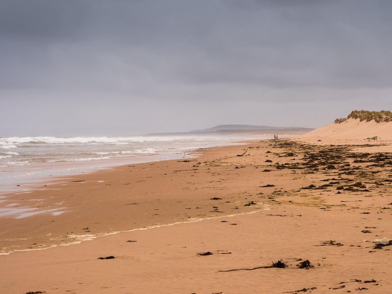 "White sands and dunes for miles," said one reader of the striking beach on the northeast coast of Scotland, which is popular with surfers.