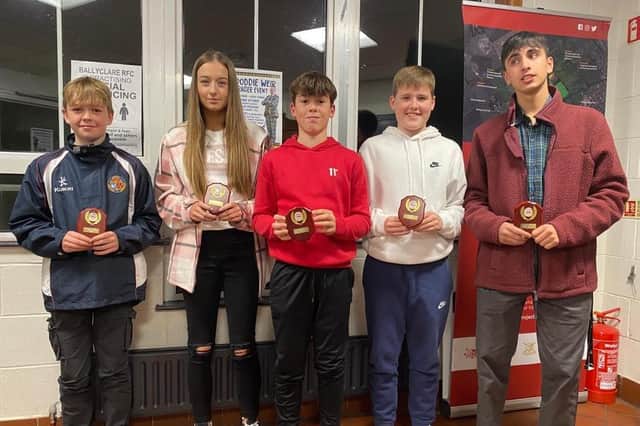 Some of the young TCC players who earned representative honours during the 2022 season.