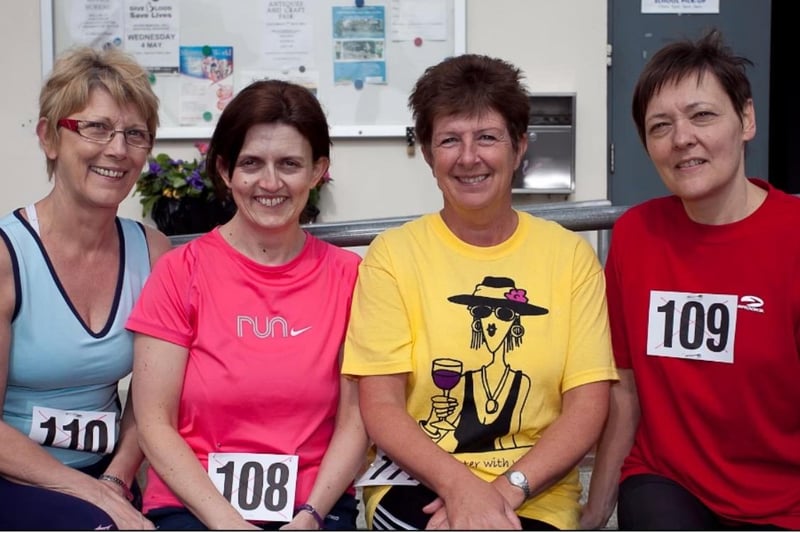 Karen Balten, Tania Marshall, Ruth Clarke and Maggi Holmes at the 2011 event in Whitehead.