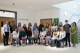 Lismore College high achievers at GCSE level, pictured with Mr K Ward (Vice Principal) and Mrs Lennon (Principal)