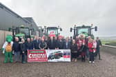 Organisers of the Livingstone Family Tractor Run pictured at the launch of this year’s event, which takes place on December 28 and will support Southern Area Hospice, NI Air Ambulance and NI Children’s Hospice.