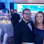 Claire pictured at the 2022 Nurse of the Year awards.