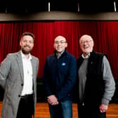Pictured, from left, are Brian McMahon, Sam McBride, Moy Park and Sean Faloon, Bardic Theatre.
