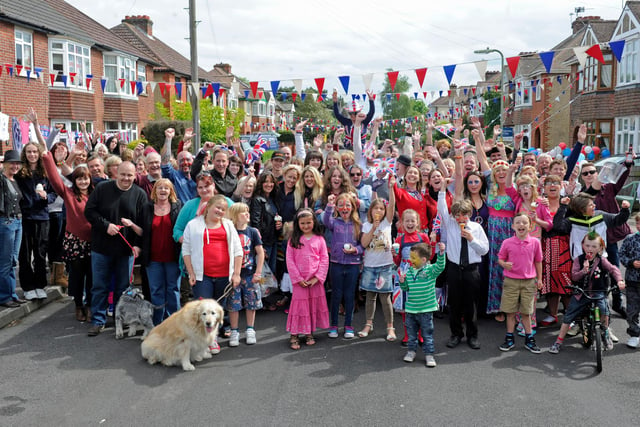 Residents of Charlesbury Avenue in Gosport enjoy their street party which they held for the Queen's Diamond Jubilee.
Picture: Ian Hargreaves  (121941-23)