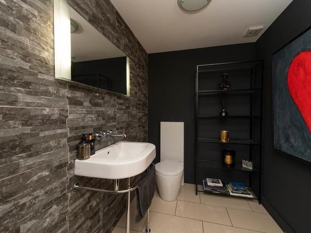 Modern cloakroom.