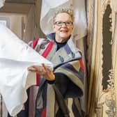 Anthea McWilliams, co-director and co-founder of the Linen Biennale, is encouraging everyone to come along to the tablecloth workshop on September 9. Pic credit: R Space Gallery