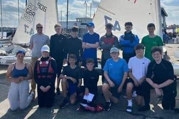 Thirteen sailors represented Larne Grammar School across the weekend in a total of six different classes. (Pic: Larne Grammar School).