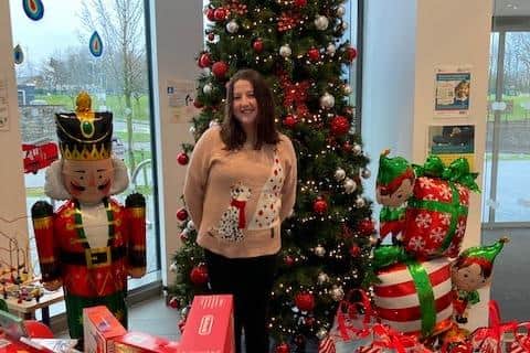 Maisie McBride who raised funds to buy presents for sick children at Craigavon Hospital's Blossom Unit at Christmas.