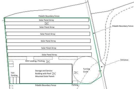 A plan showing the proposed layout of the development.