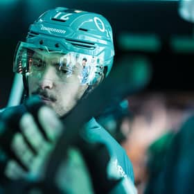 Belfast Giants’ Cole Shudra (#72) during the warm-up before a pre-season exhibition game against Denmark's Herlev Eagles at The O2 Belfast.  Photo William Cherry/Presseye
