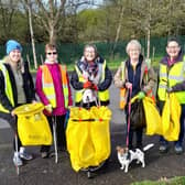 Five members from Countryside Custodians helped to clean up Old Warren. Pic credit: Live Here Love Here