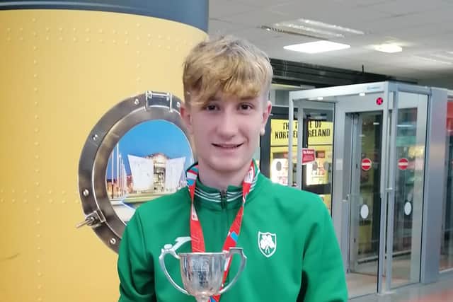 Newmills teenager Nick Griggs who won a silver medal in the mens junior u20 race at the European Cross Country Championships in Turin on Sunday.