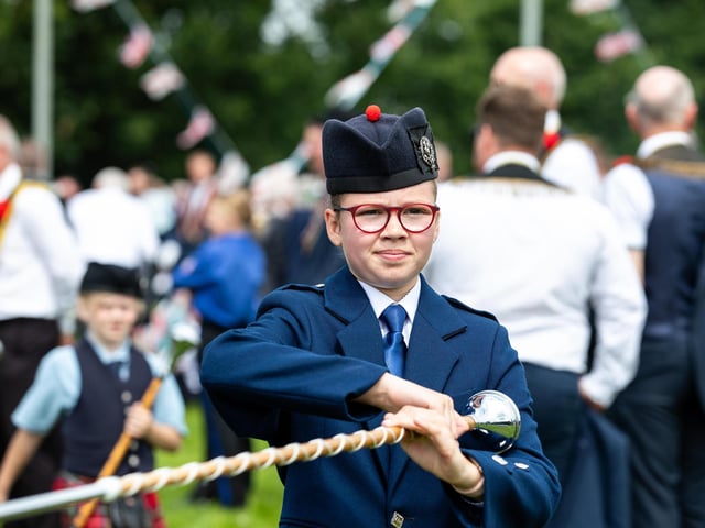 Enjoying being part of the parade in Scarva on Saturday.