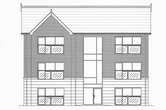 The apartment block in Thomas Street, Portadown, will be a three-storey building with a total of nine apartments. Picture: Armagh City, Banbridge & Craigavon Borough Council planning portal.
