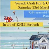 Start your weekend with a visit to the Seaside Craft Fair and Coffee Morning in aid of Portrush RNLI. Credit Seaside Craft and Coffee Morning