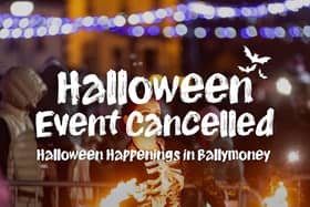 Due to the Met Office yellow weather warning for strong winds associated with Storm Boelo, which is in place from 6pm on Saturday, October 24 until 3pm on Sunday, October 25, the decision has been taken to cancel Causeway Coast and Glens Borough Council’s Halloween event in Ballymoney on Saturday, October 24.