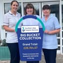 Pictured is Olivia Rooney (Specialist Occupational Therapist), Emma Rodgers (Allied Health Professional Lead) and Angela Fegan (Nursing Auxiliary).