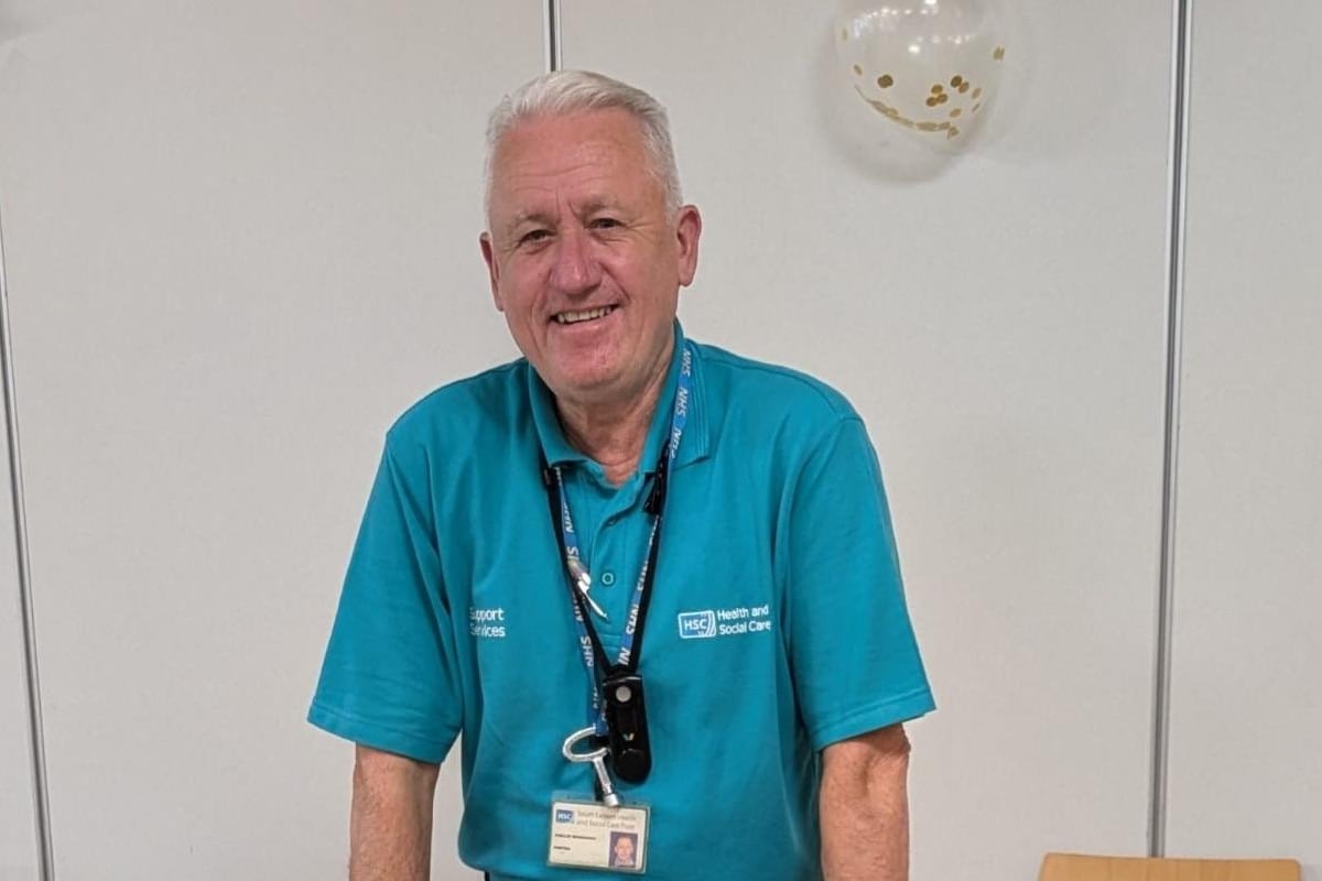 From first day to final shift Lagan Valley Hospital porter retires after 31 years