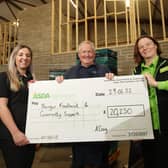 Asda Community Champion Ami Craig, Ken Scott Bangor Foodbank and Victoria Montgomery
