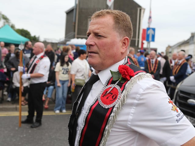 Pictured at the 'Last Saturday' parade in Larne.
