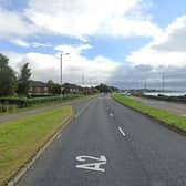 Traffic is queuing on the A2 from Trooperslane. (Pic: Google).