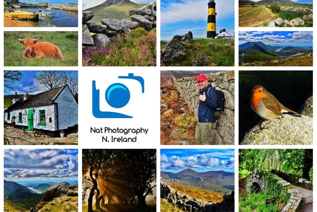 A montage of Nathan's work.