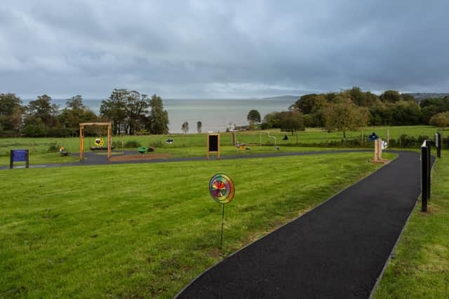 the new sensory area at Carnfunnock Country Park.  Photo: Chris Neely