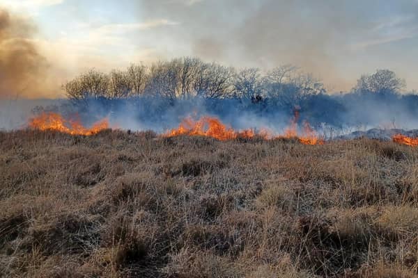 A second wildfire at Dervock has been brought under control by NI Fire and Rescue Service. CREDIT NIFRS