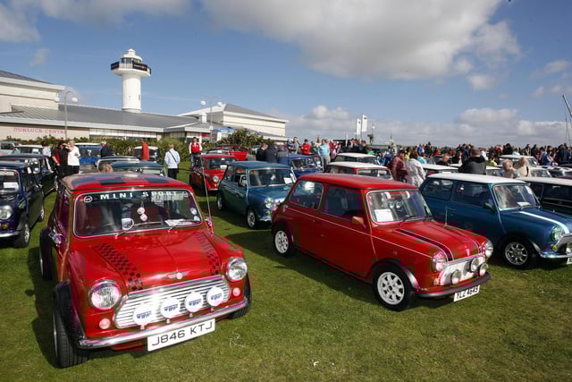 Mini's on display at the Causeway Coast Mini Festival at the Dunluce Centre Portrush in 2010.