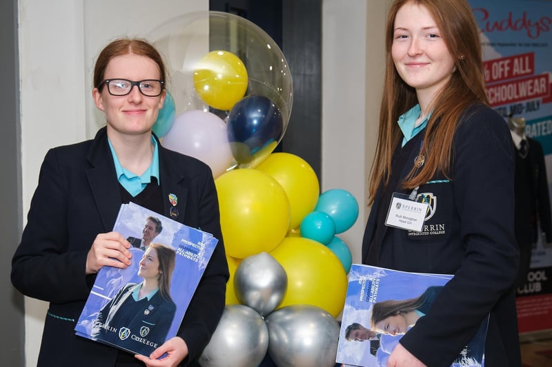 Pupils were on hand to give advice to visitors attending Sperrin Integrated College's Open Event.