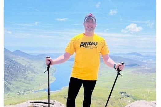 Dwayne Stewart from Portadown,  the driving force behind the Peaking in our Fortiesinitiative, saw the Mourne Seven Sevens challenge as an excellent opportunity for physical and mental fitness with friends. Picture: AWARE NI