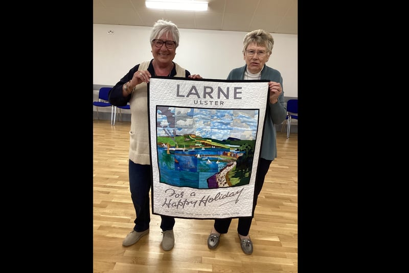 A recreation of an iconic Larne tourism poster in quilt form is just one of the pieces that will be on display during an exhibition of work by St Cedma’s Parish Piecemakers.  The exhibition will be taking place at Larne Museum and Arts Centre from Good Friday, March 29 until April 27.  The collection of quilts hand-stitched by members takes inspiration from both religious and secular themes and incorporates a variety of techniques, according to the Museum and Arts Centre.  The centre is open weekdays from 10am - 4pm, including Easter Monday and Tuesday and Saturday, March 30, along with April 6 and 27.