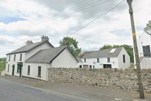 The former pub and associated outbuildings are well-known architectural landmarks outside Lawrencetown. Credit: Google