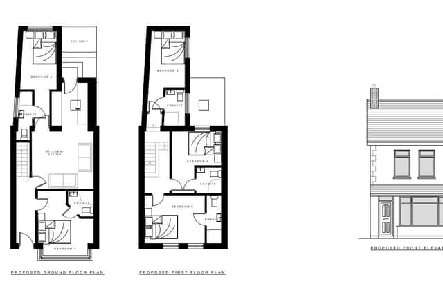 This three-bedroom, end-of-terrace property at 82 Tandragee Road, Portadown, is going to be turned into a five-bedroom house of multiple occupancy (HMO), with up to 10 people living in it. Credit: ABC planning portal