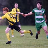 Action from Camlough Rovers' 7-1 win over Church Street on Saturday.