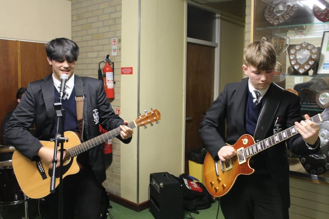 Showcasing the music department at Dominican College open night and morning