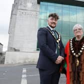The Mayor of Mid and East Antrim, Ald Beth Adger MBE and the Deputy Mayor, Cllr Breanainn Lyness. Pic supplied by Mid and East Antrim Borough Council