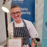Tyler Campbell from Coleraine who completed his Professional Chef training at Northern Regional College in Ballymoney. Credit NRC