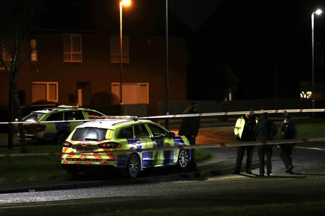 Police at the scene of a security alert at Glentaise Park in Portrush.  Pic Steven McAuley/McAuley Multimedia