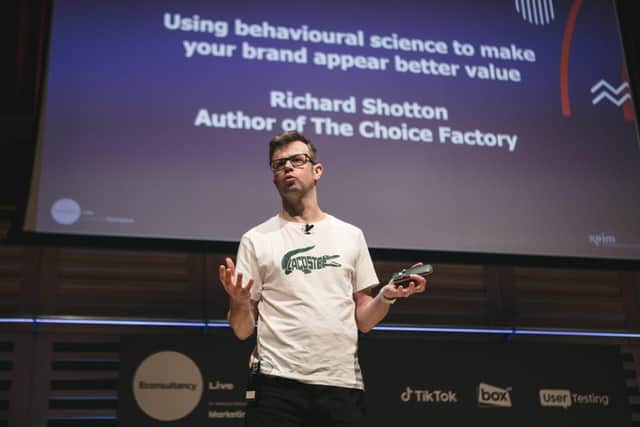Richard Shotton, author of The Choice Factory and The Illusion of Choice.