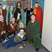 Newpoint Players drama group, who performed 'Rosencrantz and Guildenstern Are Dead' at Larne Drama Festival in 2013.  Photo: Phillip Byrne