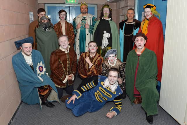 Newpoint Players drama group, who performed 'Rosencrantz and Guildenstern Are Dead' at Larne Drama Festival in 2013.  Photo: Phillip Byrne