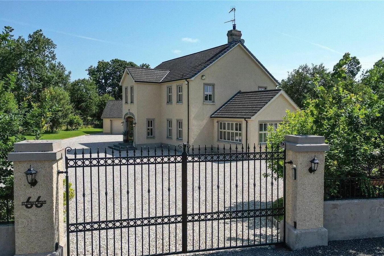The impressive family home is in an excellent countryside location.