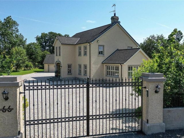 The impressive family home is in an excellent countryside location.