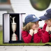 As part of The Epic Journey to The 153rd Open, the Claret Jug will be on view at Kerr Street Green in Portrush on May 2 from 11am until 1pm. CREDIT FENNEL PHOTOGRAPHY
