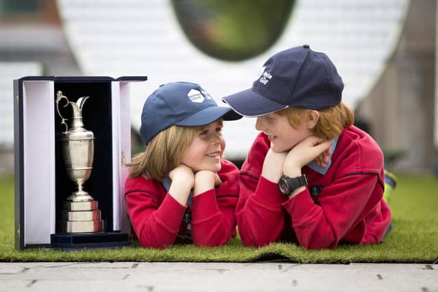 As part of The Epic Journey to The 153rd Open, the Claret Jug will be on view at Kerr Street Green in Portrush on May 2 from 11am until 1pm. CREDIT FENNEL PHOTOGRAPHY