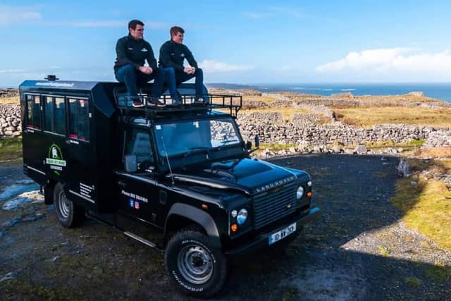 A spectacular Off Road Experience of Inis Mor, the largest of the Aran Islands where the movie the Banshees of Inisherin was filmed. Stunning scenery.