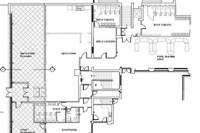 The Royal School complex with its proposed extension. It has now been granted planning permission.  Image: ABC planning portal