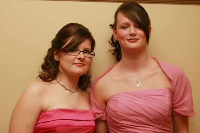 Pictured at Knockagh Lodge for the Ulidia Integrated College 5th form formal in 2010 were Ellen Simpson and Emma McClean.